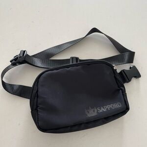 Black Nylon Waist Bag